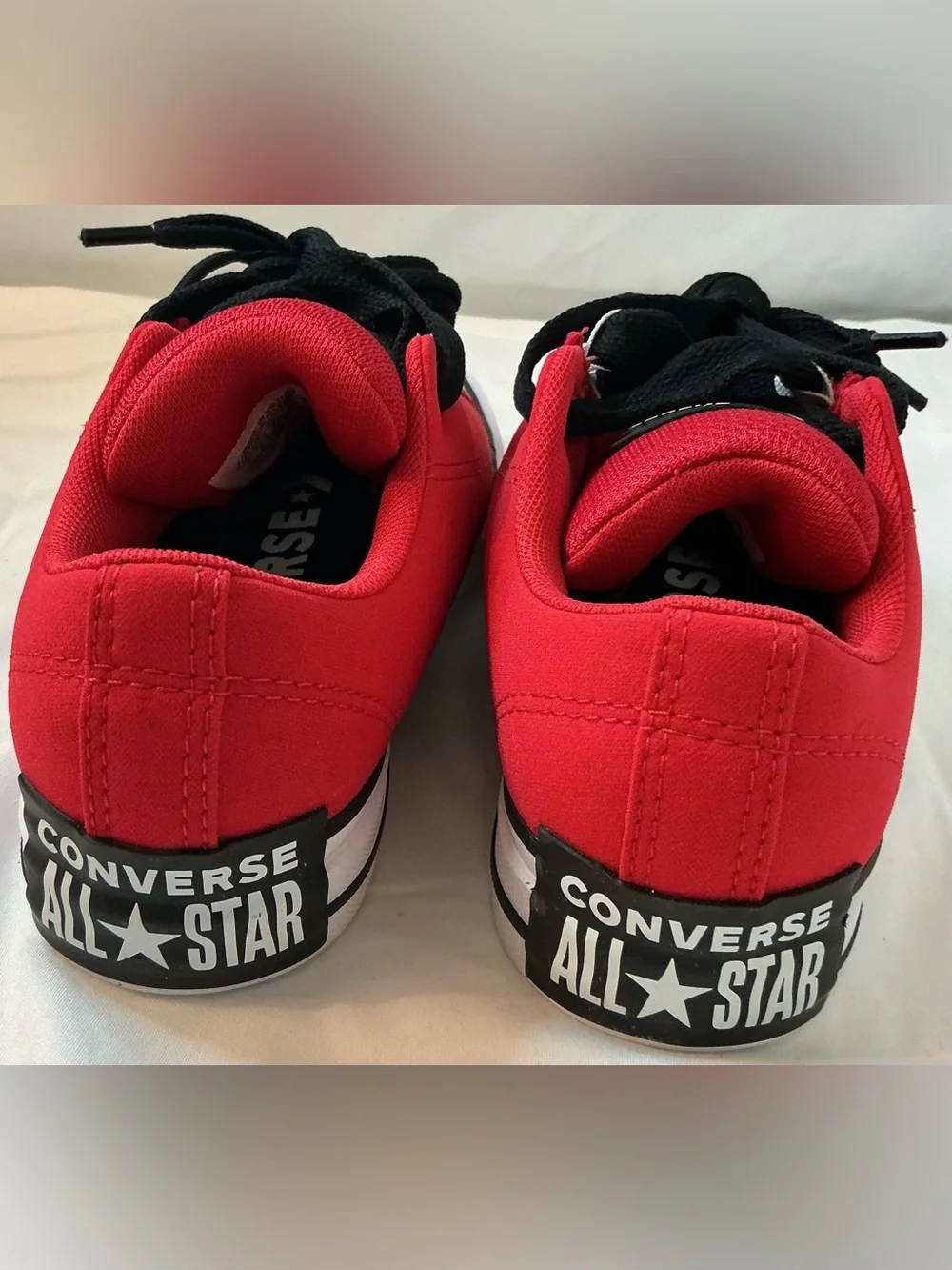 Converse All Star Red Black Low Top Sneakers Big Kids 3Y / Women’s 4.5